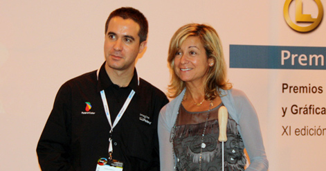 Recogida del premio LETRA Roland